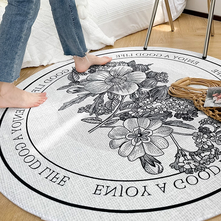 5design cranberry round mat