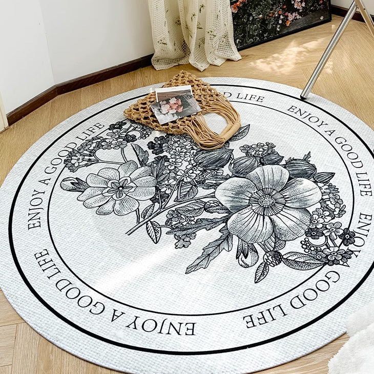 5design cranberry round mat