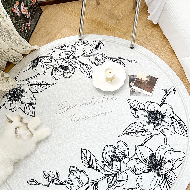 5design cranberry round mat