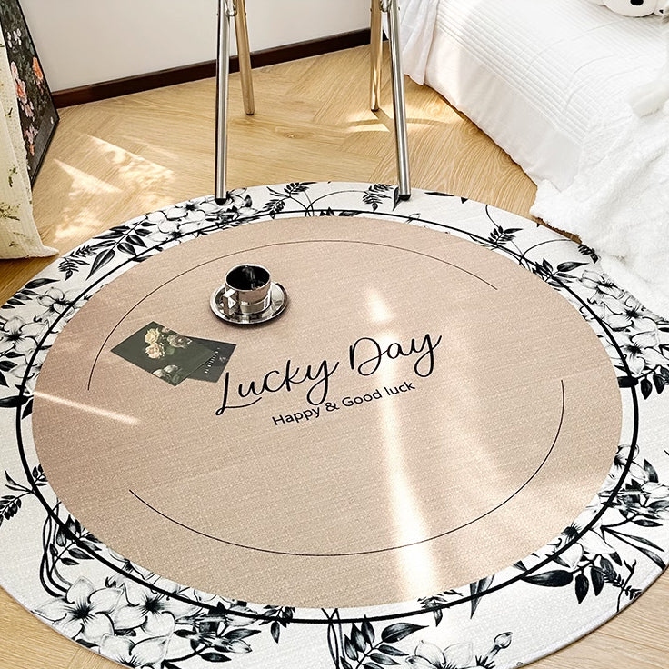 5design cranberry round mat