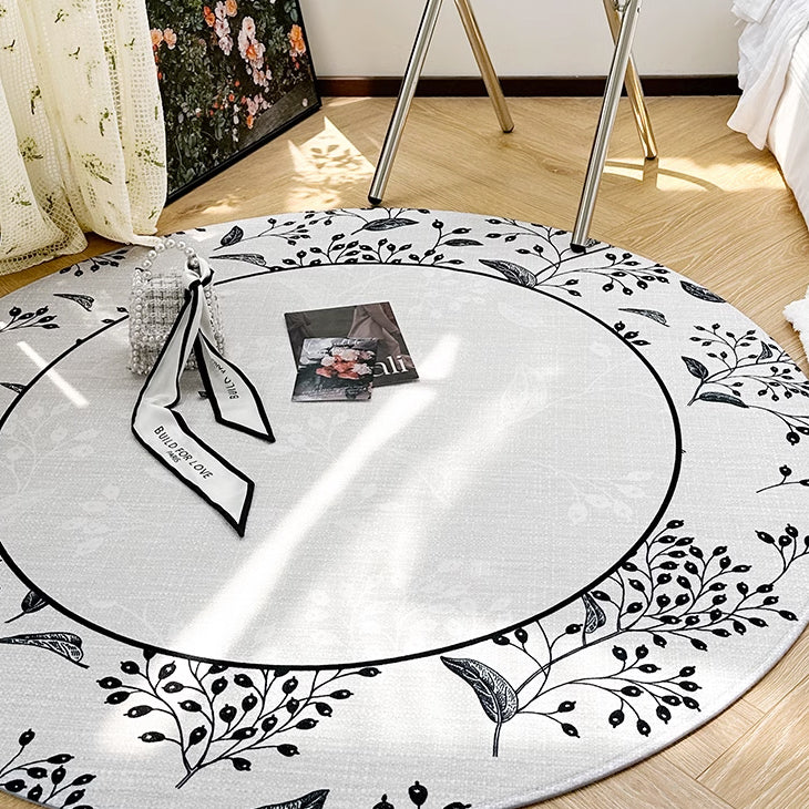 5design cranberry round mat