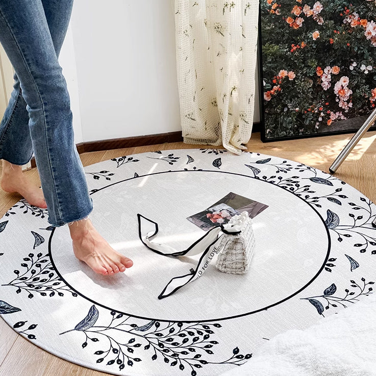 5design cranberry round mat