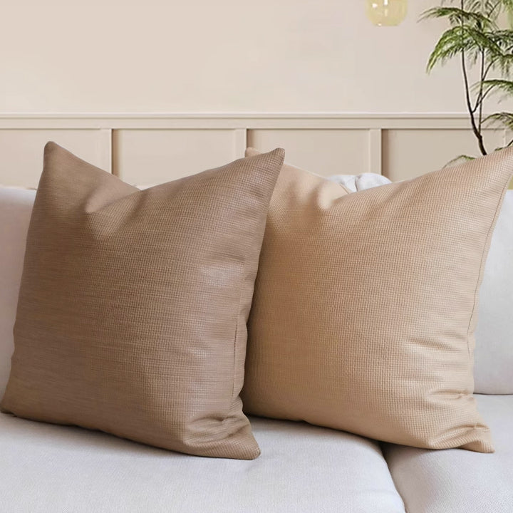 3color brown solid cushion