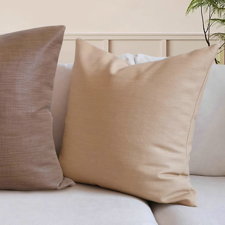 3color brown solid cushion