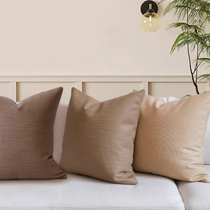 3color brown solid cushion