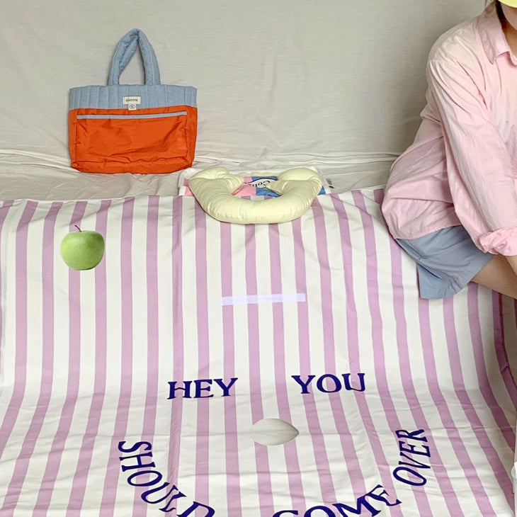 2design stripe folding picnic sheet