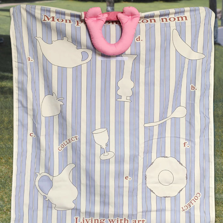 2design stripe folding picnic sheet