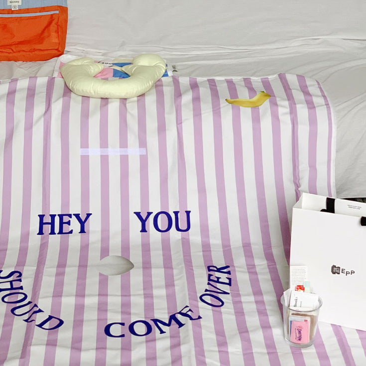 2design stripe folding picnic sheet