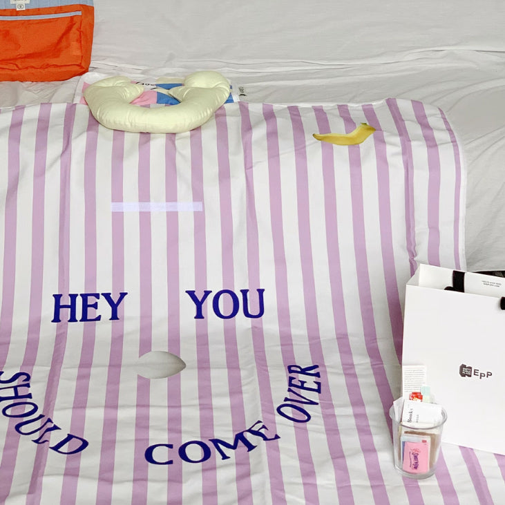 2design stripe folding picnic sheet