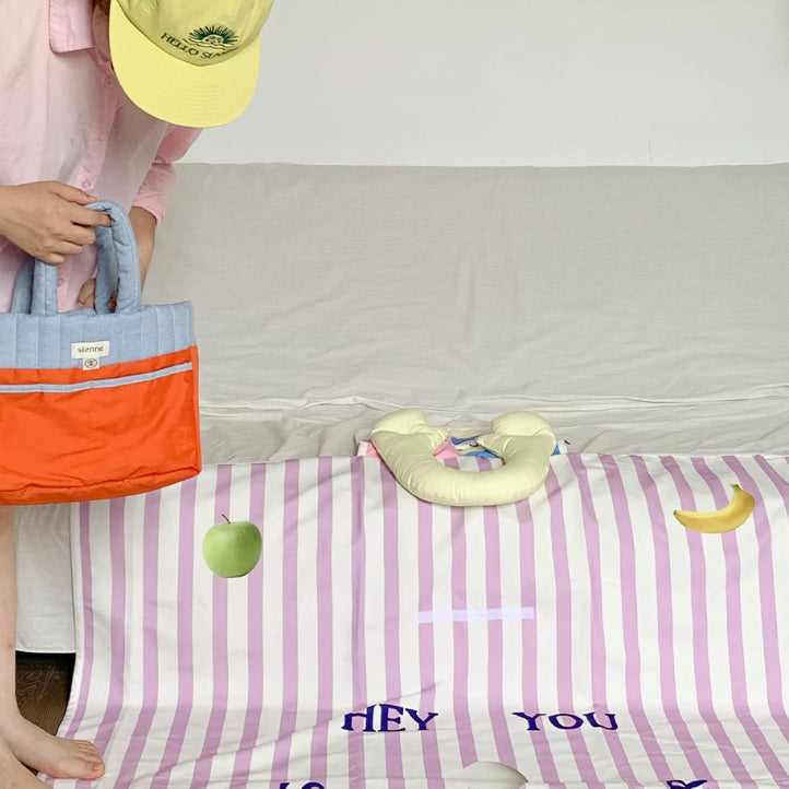 2design stripe folding picnic sheet