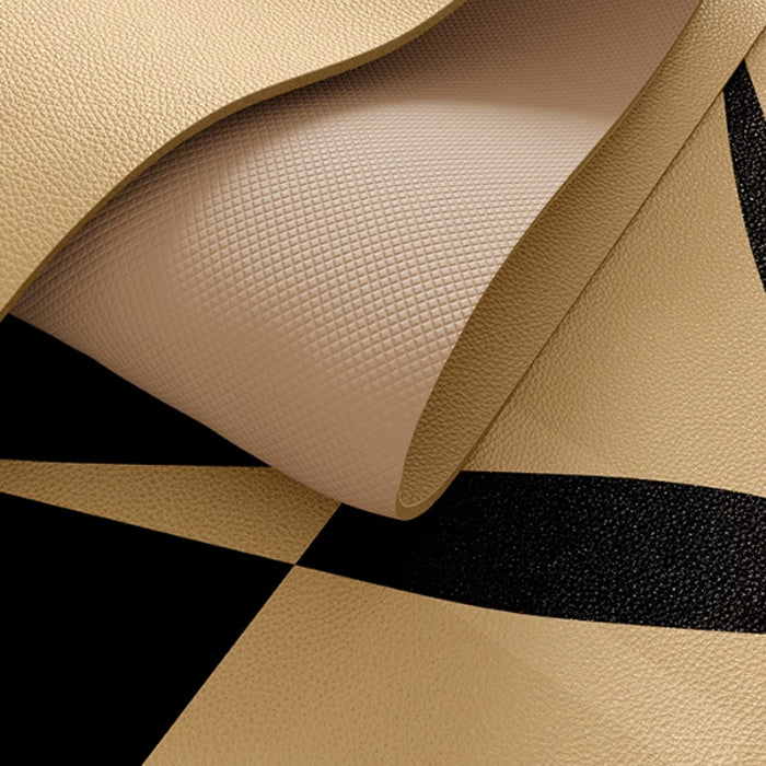 2design black bamboo door mat