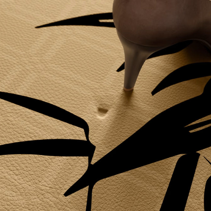 2design black bamboo door mat