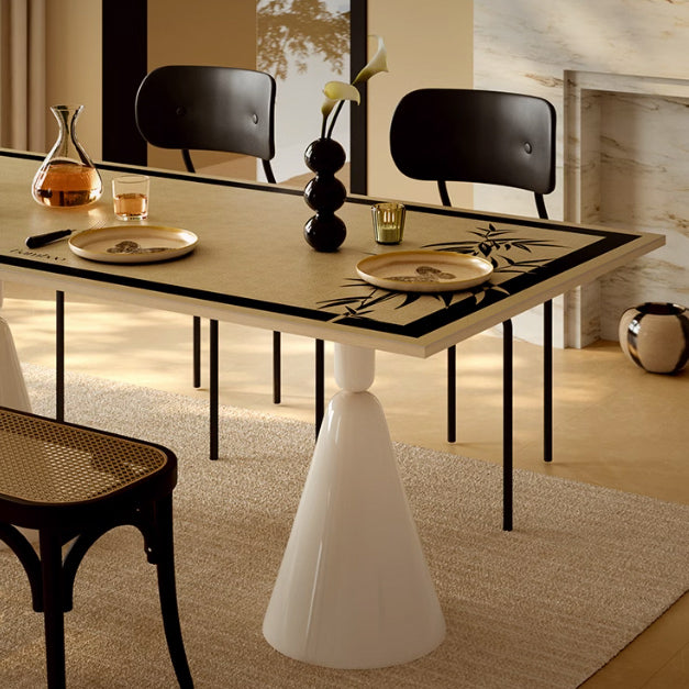 black bamboo table mat