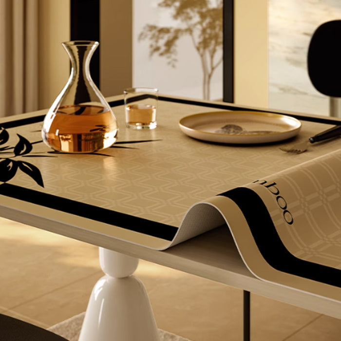 black bamboo table mat