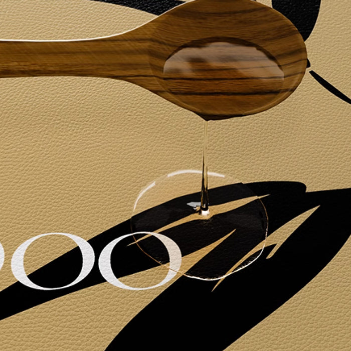 black bamboo round table mat