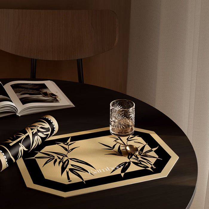 2design black bamboo place mat