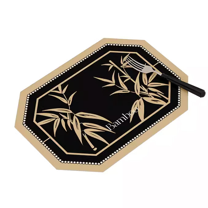 2design black bamboo place mat