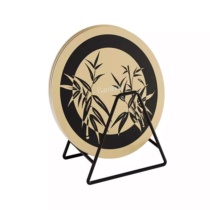 3design black bamboo coaster