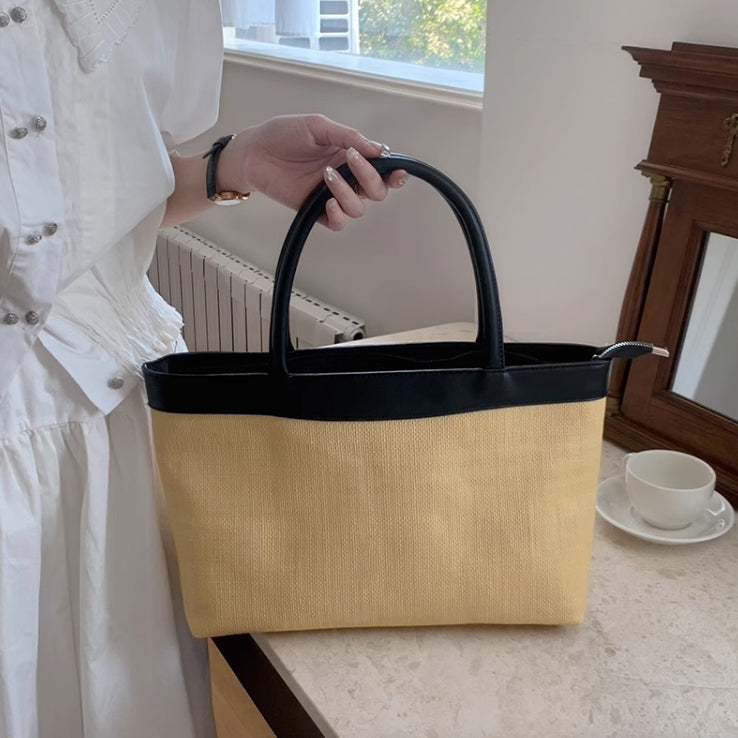 casual straw bag