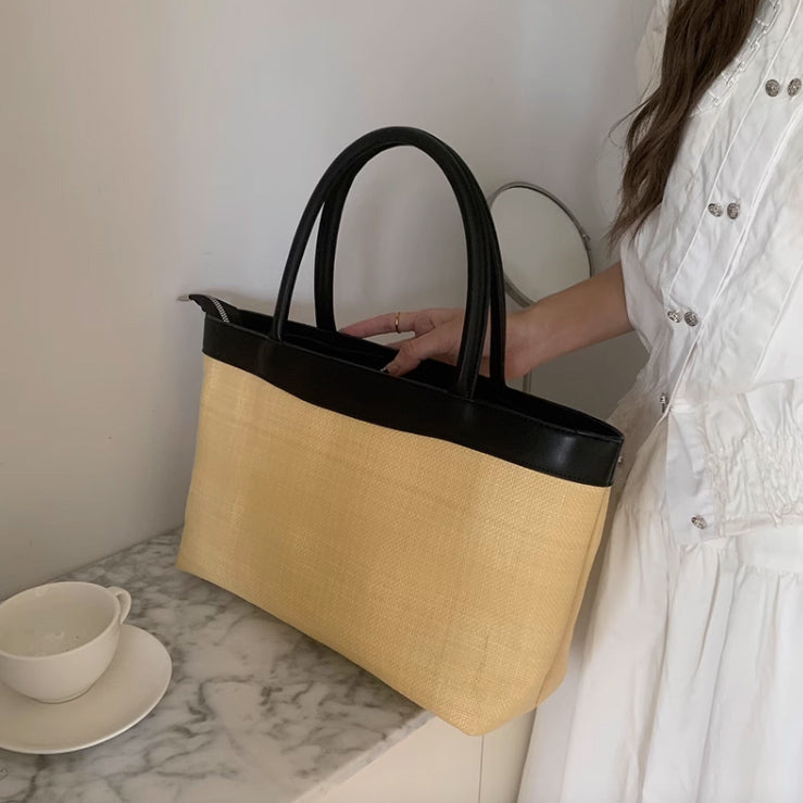 casual straw bag