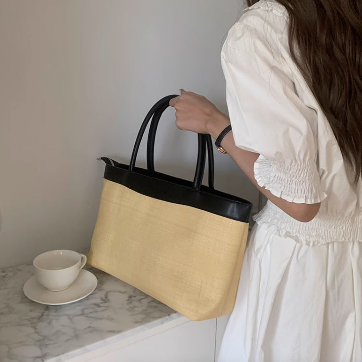 casual straw bag