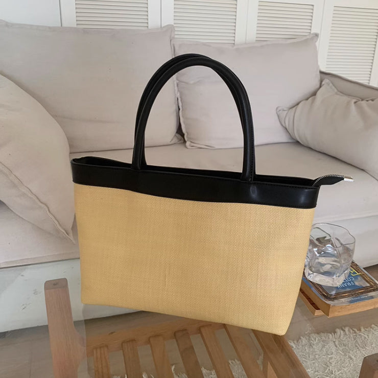 casual straw bag