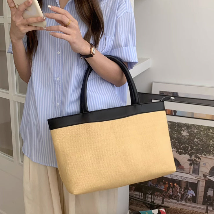 casual straw bag