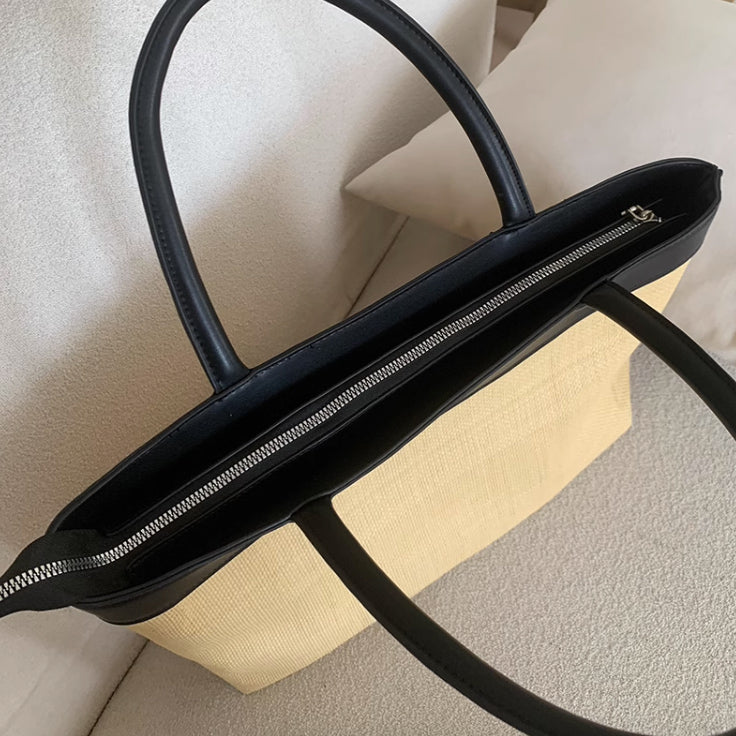 casual straw bag