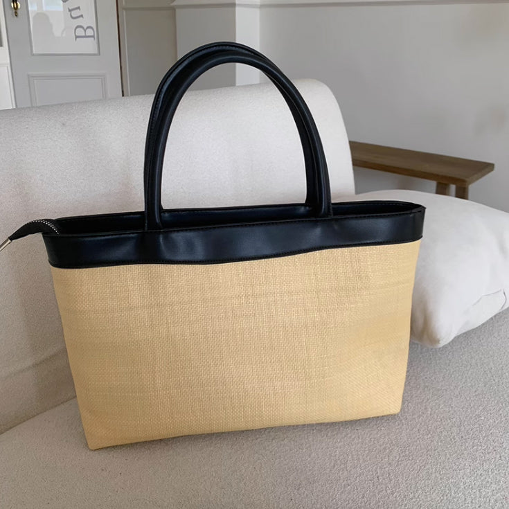 casual straw bag