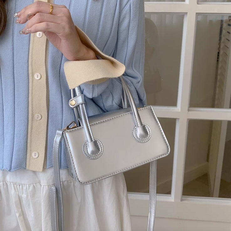 3color 2way compact hand bag