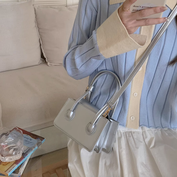 3color 2way compact hand bag