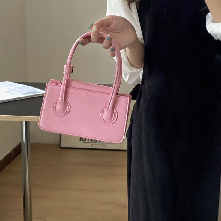 3color 2way compact hand bag
