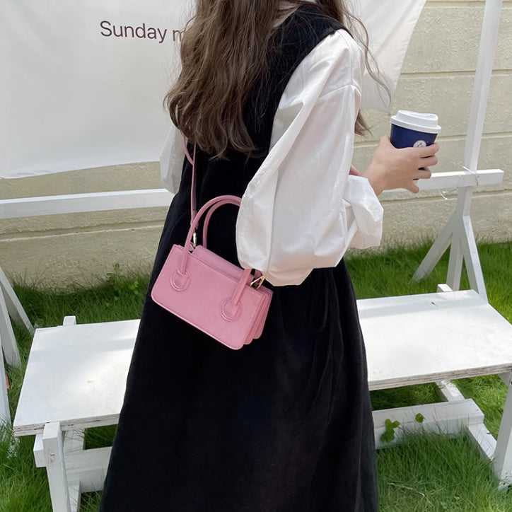 3color 2way compact hand bag