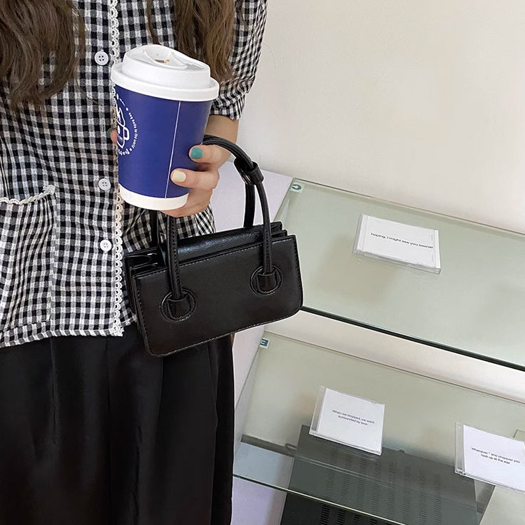 3color 2way compact hand bag