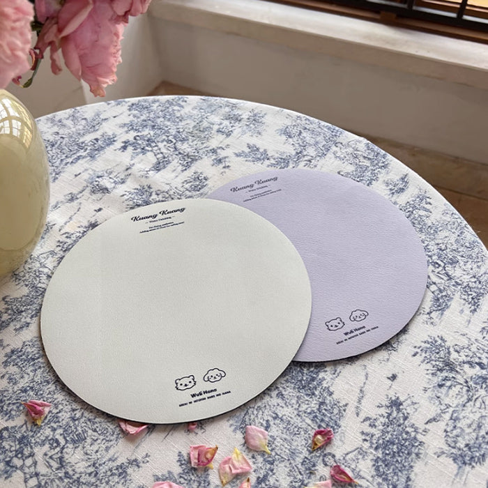 2color pets round place mat