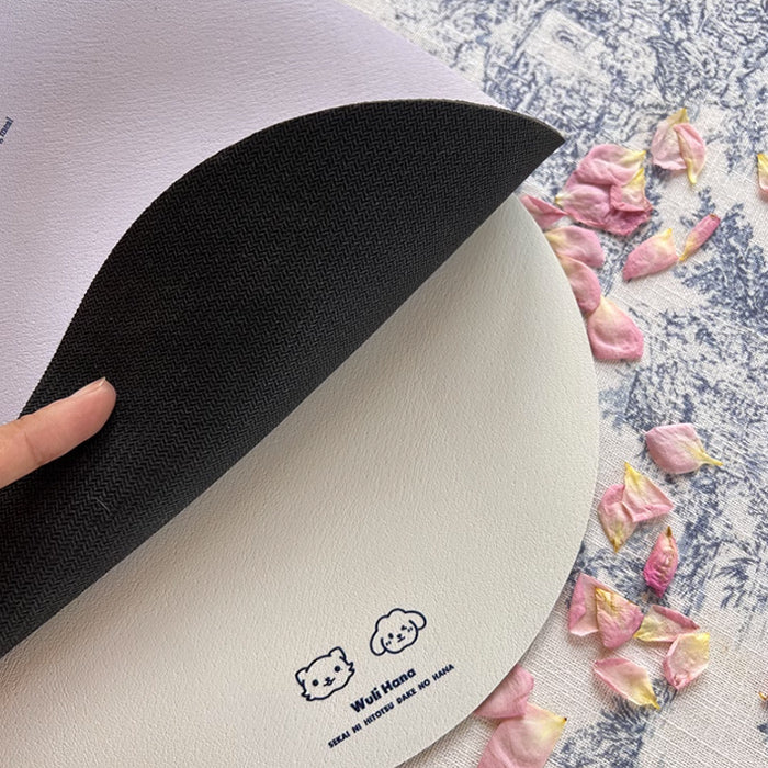 2color pets round place mat