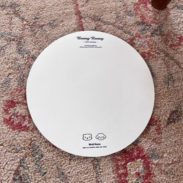 2color pets round place mat