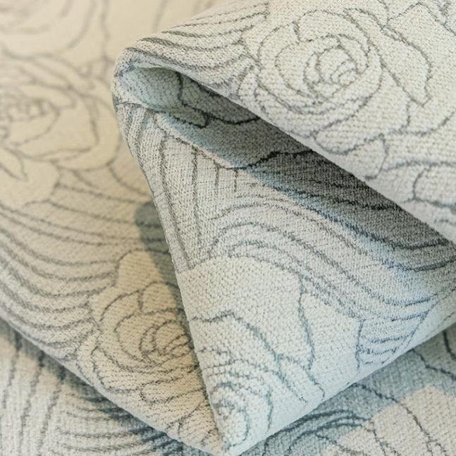 4color jacquard rose sofa cover