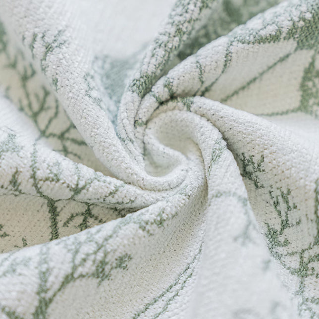 3color jacquard botanical sofa cover