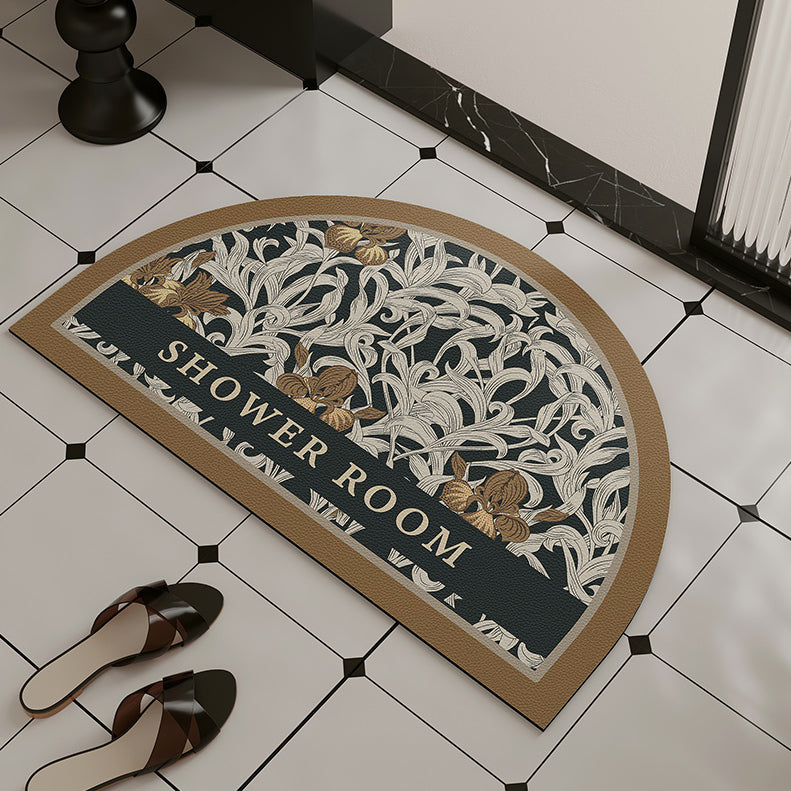 3design garden flower bath mat