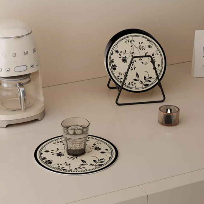 7design garden flower coaster