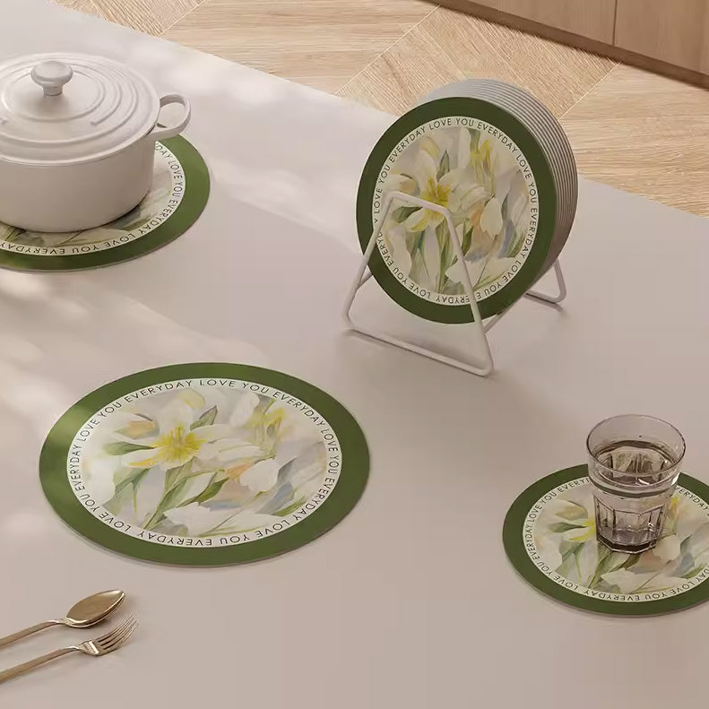 7design garden flower coaster