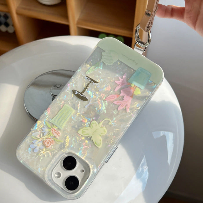 aurora shell iPhone case