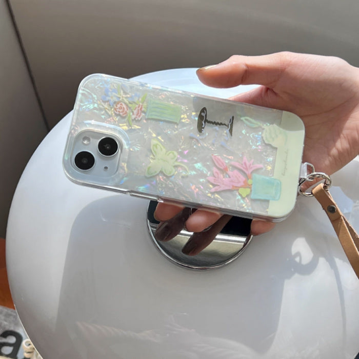 aurora shell iPhone case