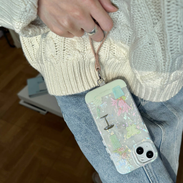 aurora shell iPhone case