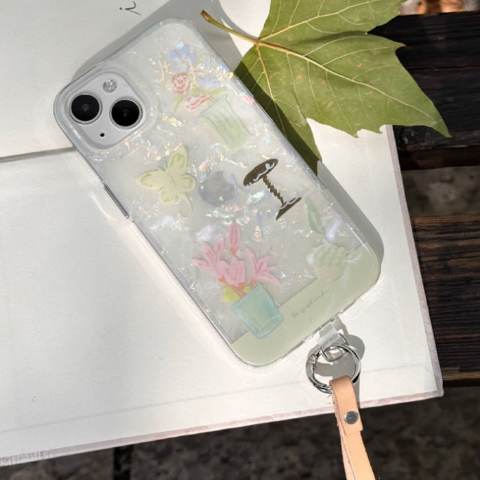 aurora shell iPhone case