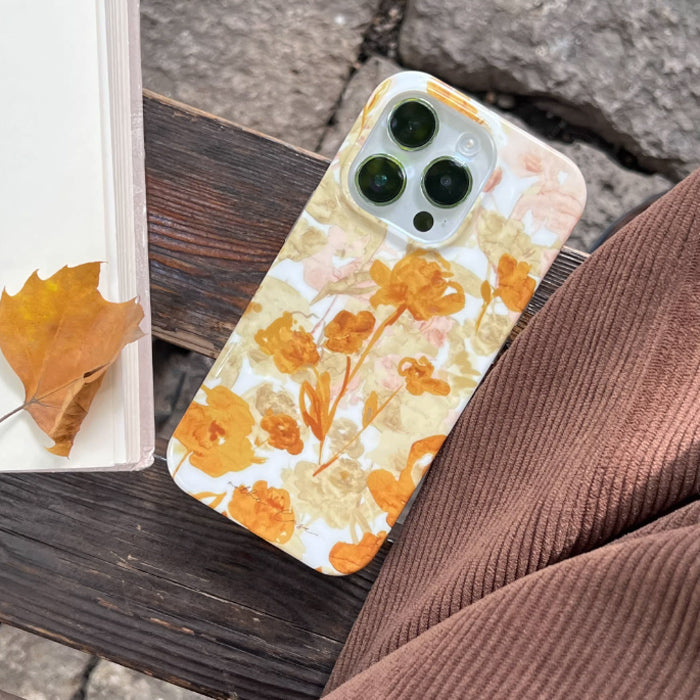 fallen leaves iPhone case