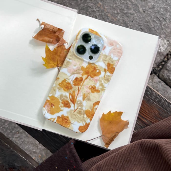 fallen leaves iPhone case
