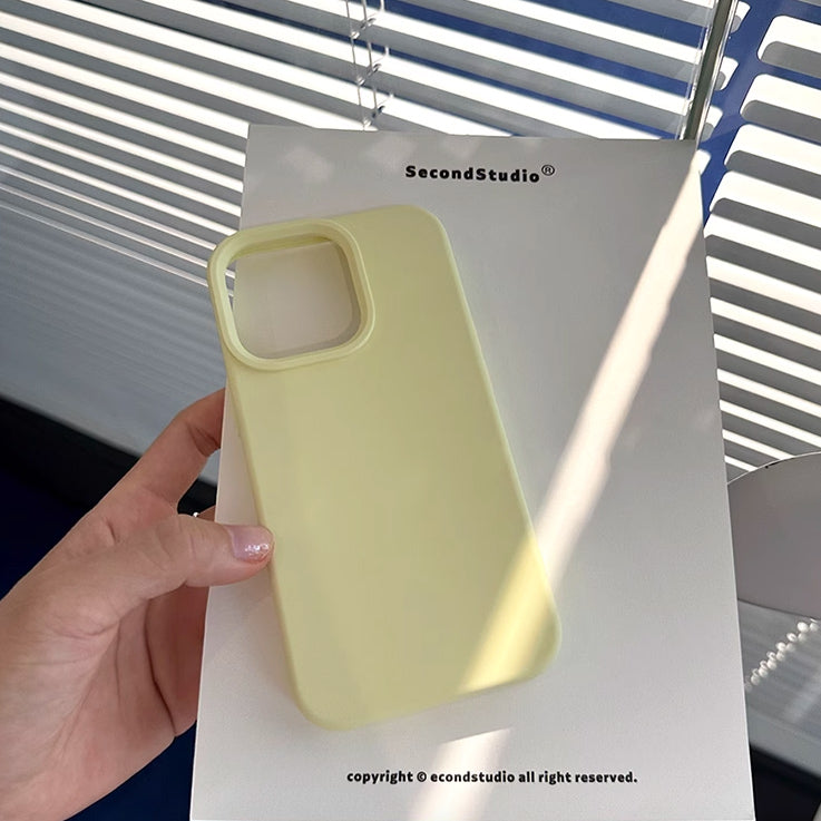 5color simple pastel iPhone case