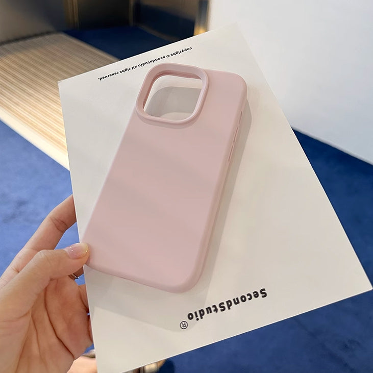 5color simple pastel iPhone case